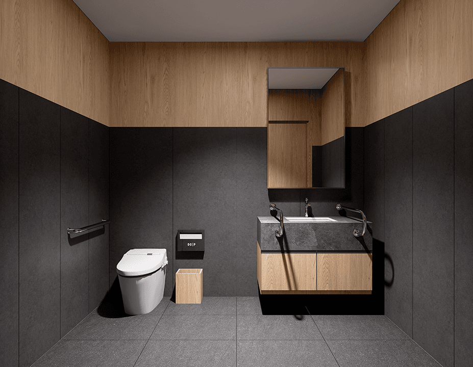 Richmond Elmbridge Way accessible washroom